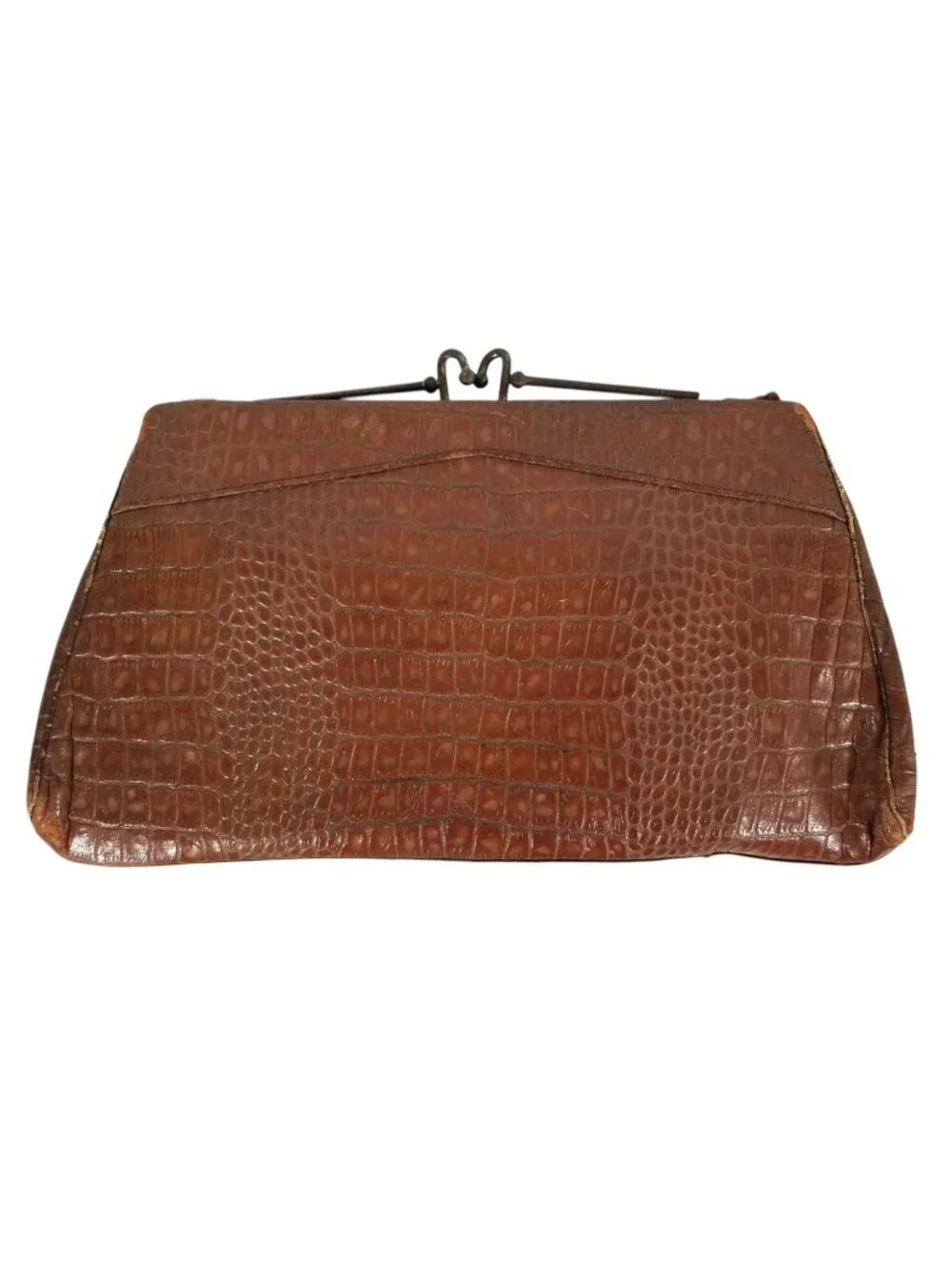 Vintage Faux Reptile Purses 1940s-50s Handbags Imitation Alligator and Crocodile